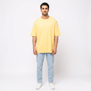T-shirt pour homme en coton 100% - Vente flash - Haute qualité - Surdimensionné - Impression personnalisée - Broderie - T-shirts hip-hop pour homme - Product Image 1
