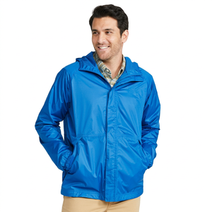 <b>Men's</b> Breathable Canvas Windbreaker <b>Jacket</b> Stand Vintage Style Hooded Casual Street Reasonable Price New Arrival Front Logo - Product Image 1