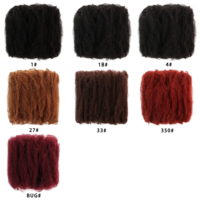 Cheveux Afro Kinky en vrac de 12 pouces, Marley Twist, Faux Locs, Dreadlocks au crochet, ignifuges, 100g pour femmes noires, 3-4 paquets en gros