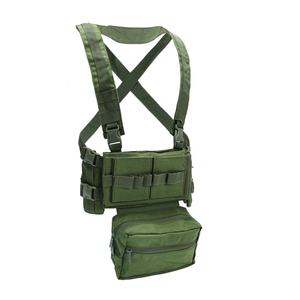 Tactical Vest <b>with</b> <b>Chest</b> Rig Nylon Magazine Plate Carrier for Outdoor Training & Combat Camo Holster for Ammunition <b>Storage</b> - Product Image 5