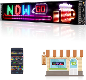 Xe buýt <span class=keywords><strong>Led</strong></span> mắt ứng dụng thay đổi bảng hiển thị linh hoạt <span class=keywords><strong>LED</strong></span> ma trận Bảng điều chỉnh phát sáng di chuyển tự làm tin nhắn biển hiệu cho Câu lạc bộ thanh hiển thị - Product Image 5