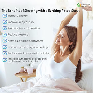 접지 시트, 수면 개선 및 통증 완화를 위한 접지된 침대 시트, 지구와 연결된 침구 - Product Image 3