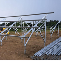 Système de support de montage au sol en alliage d'aluminium antirouille pour applications d'énergie renouvelable fiables