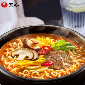 Nongshim Shin <span class=keywords><strong>Ramyun</strong></span> Classic Repollo picante Ramen Paquete de 5 Caja de Kimchi Fideos de harina de trigo instantáneos Snack nocturno Comida rápida - Product Image 6