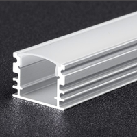Profilé en aluminium pour bande LED, extrusion de canal en aluminium, éclairage de cinéma monté, éclairage de marche extérieur