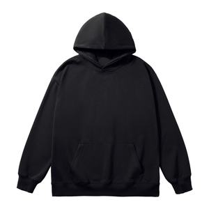 Sweat-shirt à capuche en coton pur 300G pour homme 2025 - Surdimensionné, vierge, imprimé sur mesure, streetwear d'automne, décontracté - Product Image 4