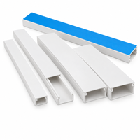 Goulotte de câblage en PVC 20x10mm pour gestion des câbles de bureau à domicile et organisation des postes de travail informatiques