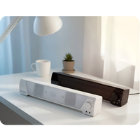 Altavoz para Computadora Elegante y Compacto, Barra de Sonido con Bajos Profundos y Potentes para PC, Laptop, TV, Monitores, Sistema de Altavoces con Alimentación USB