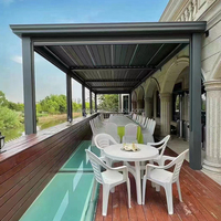 13 pi. W X10 Ft.D Pergola japonaise commerciale 12X24 à persiennes en aluminium