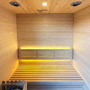 <span class=keywords><strong>Sauna</strong></span> Compacta para Dos Personas con Control por <span class=keywords><strong>WiFi</strong></span>, Kit Combinado de <span class=keywords><strong>Sauna</strong></span> de Vapor Interior para Apartamento, Uso en Casa y Spa - Product Image 6