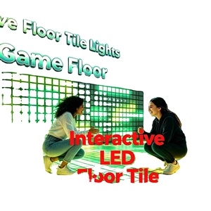 Lumière de sol interactive musicale lumineuse ultra-mince en plastique pour les aires de jeux des maternelles et des centres commerciaux - Product Image 1
