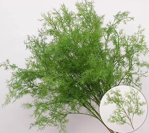 Vente en gros de plantes vertes artificielles Feuilles vertes pour décoration de mariage en forêt Arrangement floral de fond - Product Image 4