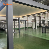Pergola bioclimatique motorisée en aluminium sur mesure, auvent de protection solaire, gazebo, patio extérieur, jardin, revêtement en poudre, éclairage LED