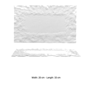 จานหินทรงสี่เหลี่ยมทำมือ 33 × 20 ซม. - Product Image 3