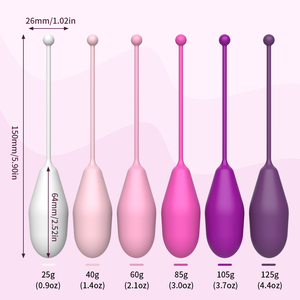 Sistema de Ejercicios de Kegel, Juego de 6 Pesas de Silicona Premium para Ejercicios del Suelo Pélvico con Kit de Entrenamiento para Mujeres - Product Image 3