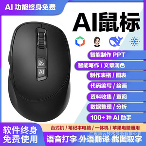 Ratón con IA M4AI, inalámbrico óptico recargable, con escritura por voz y traducción para PC, portátil y Mac - Product Image 1
