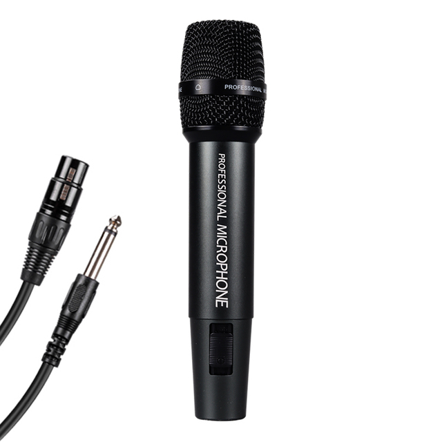 AIDI YX-1 Dynamic Cardioid Wired Handheld Microphone-Professional Black Metal Design XLR Cable Portable for Indoor/Outdoor Use