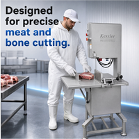 Nouvelle machine à scier les os Butchers Boy KBG330 avec commande automatique, haute capacité 780 kg/h pour la découpe de viande congelée et d'os frais