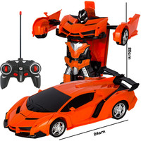 Coche de Deformación Xueren RC, Juguetes para Niños, Robots Geniales, Vehículo Deportivo con Control Remoto para Exteriores, Modelo de Coche, Transformación con un Botón, Regalo