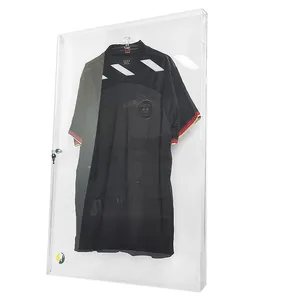 acrylic wall-mounted/independent Jersey polo shirt display case Football Jersey storage case Frame for all sports jerseys
