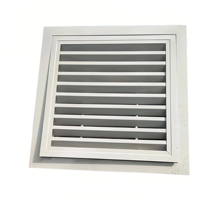 Grille d'aération réglable en alliage d'aluminium, grille à persiennes amovible avec filtre en maille pour système de ventilation CVC