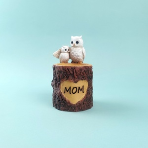 Portaplumas de Resina con Diseño de Búho Religioso, Linda Figura de <span class=keywords><strong>Mam</strong></span>á, Organizador de Escritorio, Decoración de Jardín, <span class=keywords><strong>Mini</strong></span> Maceta, Regalo para el Día de la Madre - Product Image 4