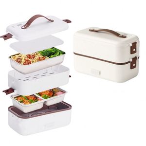 304 Stainless Steel Household Electric Heating Food Heater <b>Lunch</b> <b>Box</b> <b>With</b> Detachable Container - Product Image 1