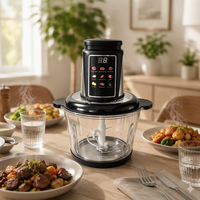 Machine à hacher et à trancher la viande électrique multifonctionnelle entièrement automatique pour la maison, 300W, machine à faire des FuFu