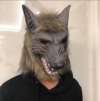 Nouveau drôle Latex effrayant loup-garou coiffure drôle Silicone masque Halloween costume décorations Halloween Latex loup-garou masque