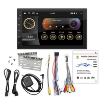 BQCC Universel 2 Din 7 pouces Quad Octa Core Écran HD Autoradio Android Carplay GPS WIFI BT RDS DVR Mirrorlink Lecteur multimédia Android pour voiture
