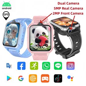 Reloj Inteligente Android <span class=keywords><strong>para</strong></span> Niños con GPS 4G, Tarjeta SIM, Walkie Talkie, <span class=keywords><strong>Whatsapp</strong></span>, Reloj Telefónico Inteligente <span class=keywords><strong>para</strong></span> Niños y Niñas con Vibración, CE - Product Image 1