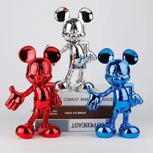 Cartoon Sculpture Art Creative Electroplating Animation Living Room Decoration Resin Crafts