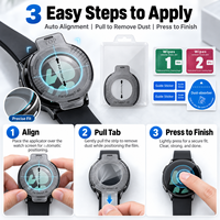Protection d'écran pour Xiaomi Watch S5, verre trempé 9H, alignement automatique, sans bulles, anti-rayures, film transparent HD