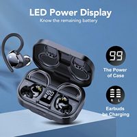 Écouteurs sans fil étanches YZ-Q25 à crochet d'oreille, casques sportifs TWS, écouteurs sans fil Bluetooth 5.4 Audifonos