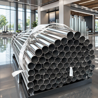 Tuyau rond en acier à paroi mince de 25 mm DE * 0,8 mm de mur d'acier * 6 m, tube creux pour échafaudage de construction et serre, directement de l'usine, conforme ASTM