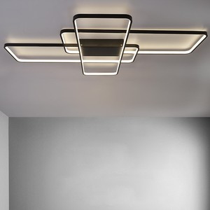 आवासीय पॉप फ्लश घुड़सवार dimmable सजावटी एक्रिलिक रसोई बेडरूम स्मार्ट छत दीपक काले वर्ग छत प्रकाश का नेतृत्व किया - Product Image 5