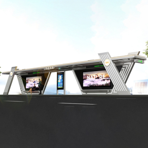 Estación de Autobuses ZEMSO de Acero Inoxidable, Impermeable, con Sistema Digital Interactivo Moderno para Transporte Público al Aire Libre, Directo de Fábrica OEM - Product Image 2
