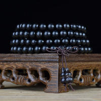 108 perles Mala Long collier de perles mala de méditation yoga collier de perles Mala avec gland en bois de santal collier de perles en vrac
