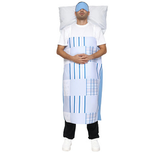 Disfraz divertido de cama de hospital unisex para adultos, traje de fiesta para Halloween, disfraz de juego de rol, vestido con almohada y gorro - Product Image 4