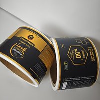 Étiquettes de produits personnalisées Étiquettes autocollantes personnalisées Étiquette d'aliments et de boissons pour feuille d'or