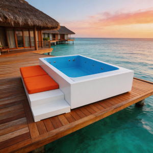 Piscina Prefabricada de Fibra de Vidrio de Lujo, Instalación Rápida, Modular, Enterrada, Personalizada, de FRP - Disponible en 20 pies y 40 pies, con Certificación CE - Product Image 4