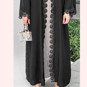High Quality Islamic Clothing Women Casual Dress Kaftan Dubai Muslim Islamic Abaya Dress Daily Wear Middle East Style - Product Image 2