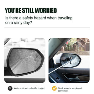 Outil de nettoyage portable pour vitres de voiture par temps de pluie, avec poignée télescopique, raclette pour rétroviseurs latéraux et arrière - Product Image 4