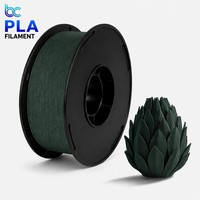 Filamen Printer 3D PLA 1.75mm 1KG Spool Kompatibilitas Universal untuk FDM Kekuatan Tahan Benturan Tinggi 26.6KJ/m Halus