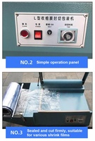 Vente chaude 220V 110V Boîte En Plastique Sac Scellant Cutter Opération Manuelle POF PP PVC Film Rétractable D'étanchéité Machine D'emballage