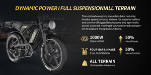 Vélo électrique à gros pneus KOOLUX X9, livraison rapide, cadre en acier, moteur sans balais 250W 48V 15.6Ah, longue autonomie, pour adulte - Vente flash - Product Image 5