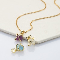 Collier en cristal naturel irrégulier brut, bijoux délicats en argent sterling 925, collier en pierre précieuse de naissance pour femme