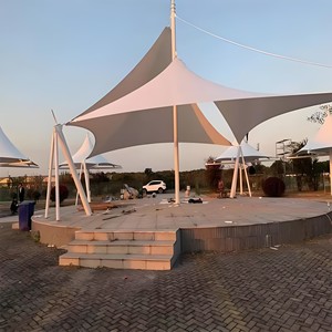 Personalización profesional de alta calidad al aire libre prefabricado PVDF/PVC <span class=keywords><strong>Clare</strong></span> Span Truss membrana estructura sombrilla tienda - Product Image 3