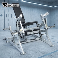 Machine d'extension des jambes ROSEN Fitness, entraîneur de quadriceps à charge libre avec dossier réglable pour salle de sport commerciale