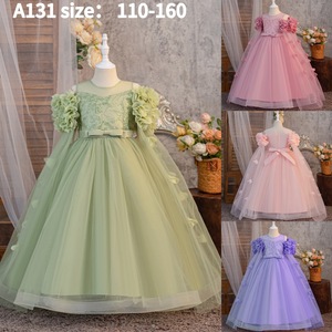 ชุดเดรสเด็กผู้หญิงลายดอกไม้สำหรับงานวันเกิด งานแต่งงาน หรืองานเลี้ยง - Product Image 2